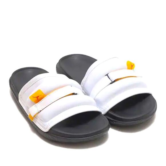 Nike Jordan Super Play Slide Slippers White/Taxi DM1683-170, Men Size 8 - Picture 1 of 11